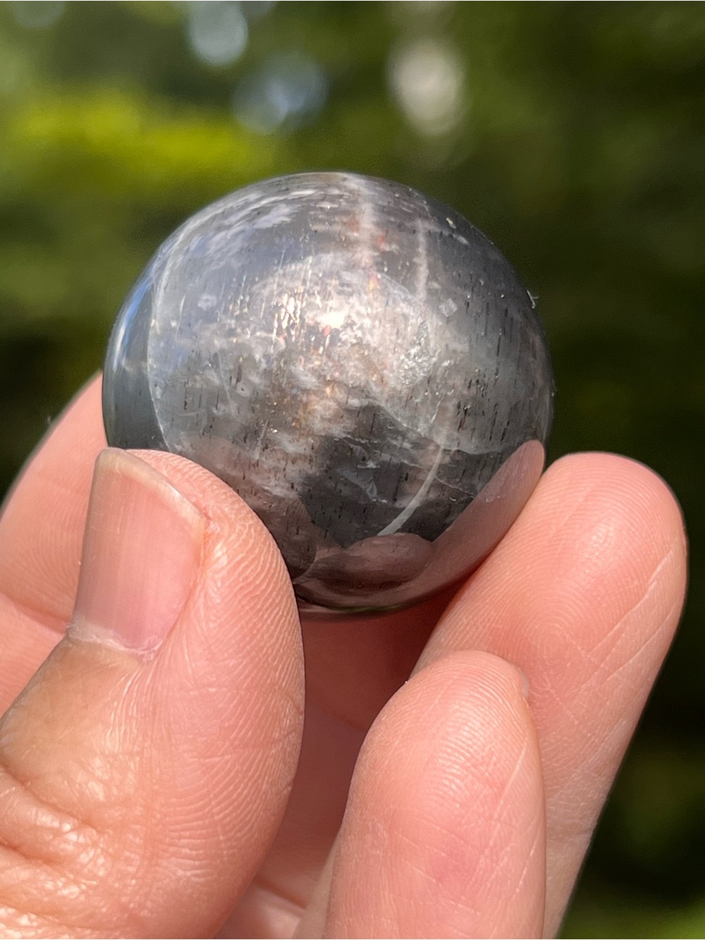 Moonstone (5) sunstone sphere | crystal